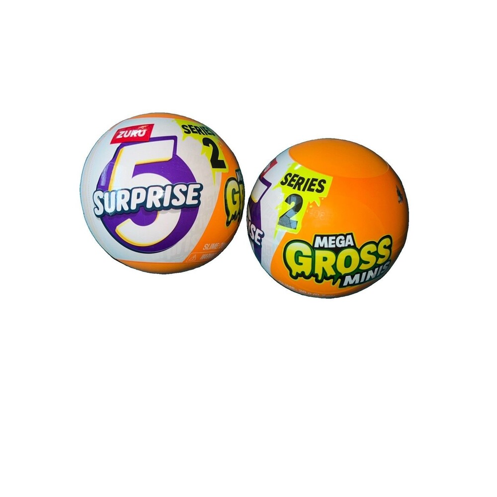Zuru 5 Surprise Mega Gross Series 2 Mini Figures Lot Of 2 Capsules